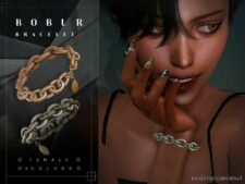 Sims 4 Accessory Mod: Bracelet With Fluted Chains (Image #3)