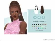 Zuri Hairstyle for Sims 4