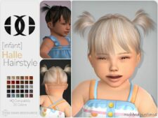 Halle Hairstyle [Infant] for Sims 4
