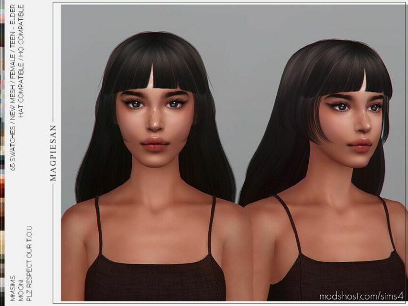 Moon Hair for Sims 4