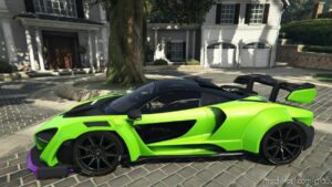 GTA 5 Vehicle Mod: Mclaren Senna Widebody Neon Edition (Image #2)