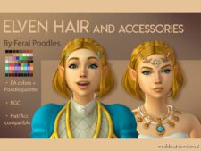 Elven Hair for Sims 4