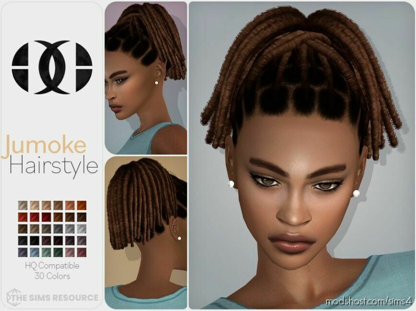 Jumoke Hairstyle for Sims 4