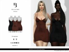 Triangle CUP A-Line Mini Dress for Sims 4