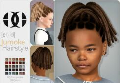 Jumoke Hairstyle [Child] for Sims 4