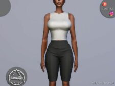 Sims 4 Teen Clothes Mod: SET 297 – TOP (Image #2)