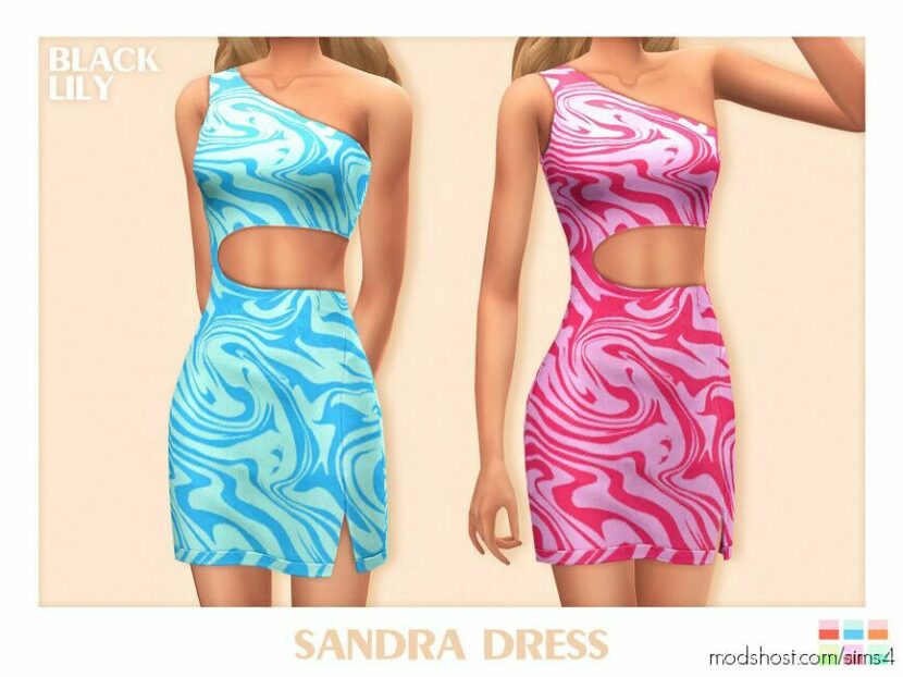 Sandra Dress for Sims 4