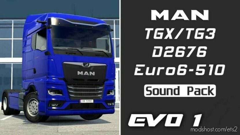 MAN TGX 2020 (TG3) 510 D2676 Sound for Euro Truck Simulator 2