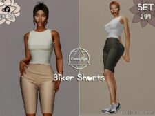 SET 297 – Biker Shorts for Sims 4