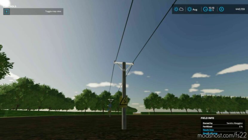 UK Electricity Poles Prefab Update Version V2.0 for Farming Simulator 22