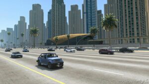 GTA 5 Map Mod: Dubai Highway Add-On SP | OIV | Fivem (Image #2)