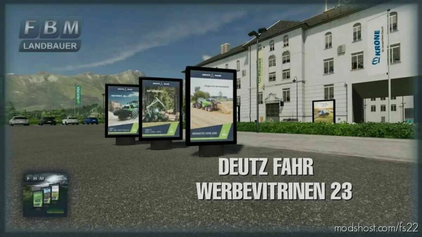 Deutz Fahr Advertising Showcases 23 for Farming Simulator 22