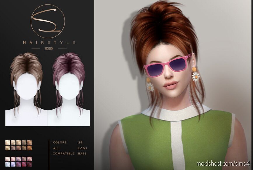 Sclub Ts4 Simxties 030523 Sims 4 Hair Mod Modshost