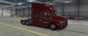 2018 Volvo 860 RED Skin [1.47] for American Truck Simulator