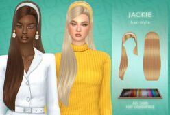 Jackie Hairstyle – Simxties for Sims 4