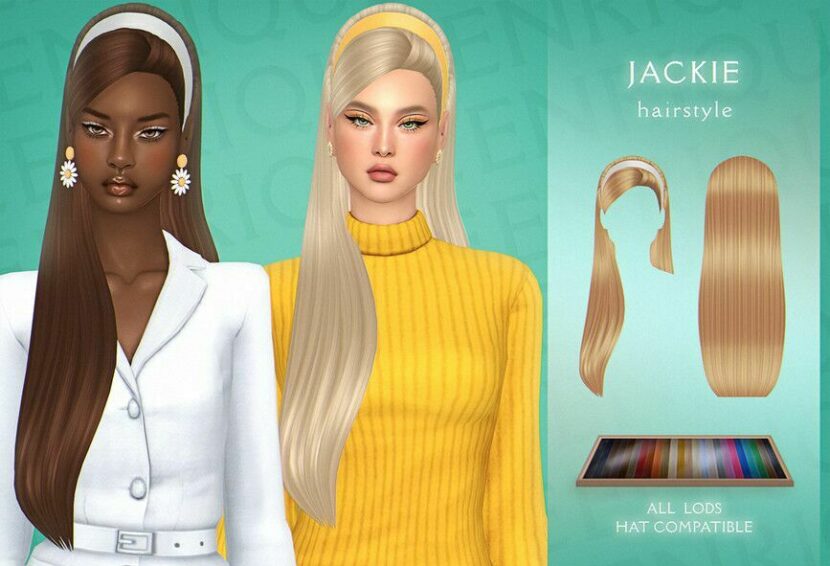 Sims 4 Female Mod: Jackie Hairstyle – Simxties (Featured)