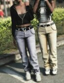 GTA 5 Player Mod: Belted Jeans For MP Female (Image #2)