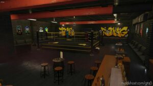 GTA 5 Map Mod: MLO Underground Boxing Ring AT Tequi-La-La Add-On SP / Fivem V1.2 (Image #2)