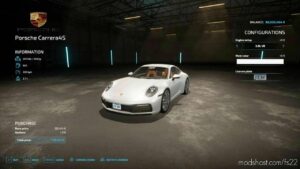 FS22 Porsche Mod: Carrera 4S V1.1 (Image #3)