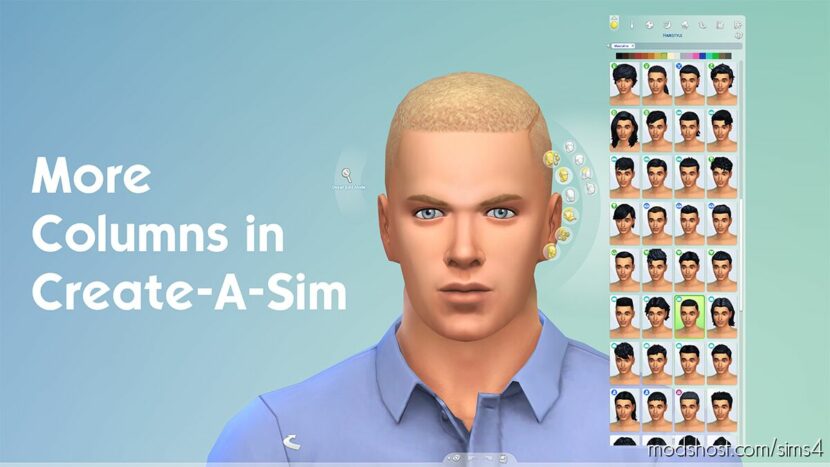 More Columns in CAS for Sims 4
