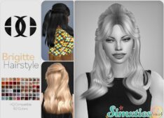 Simxties – Brigitte Hairstyle for Sims 4