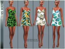 Dress Summer Print for Sims 4
