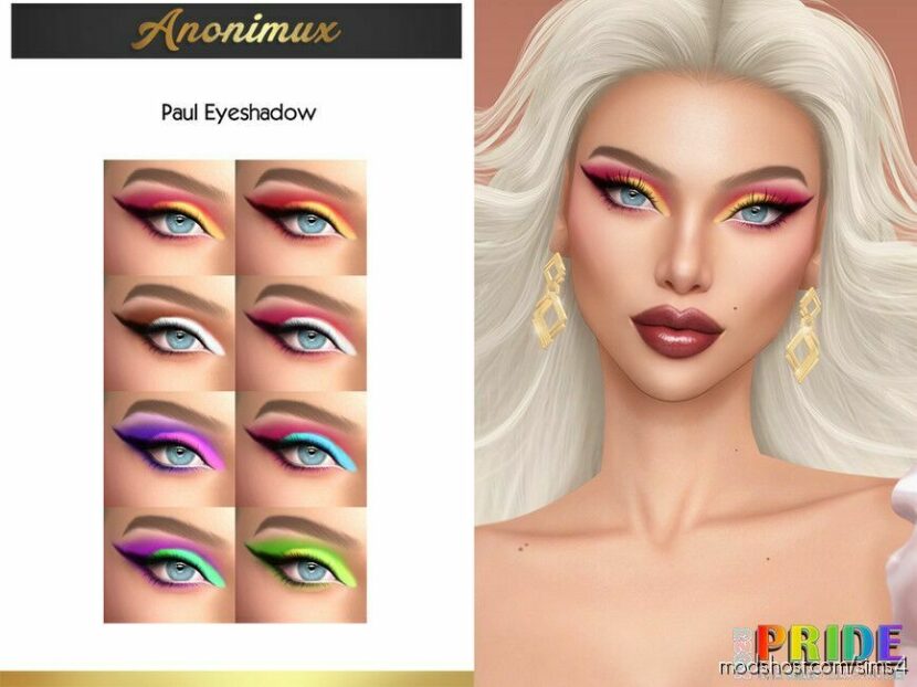 Sims 4 Female Makeup Mod: Paul Eyeshadow (Featured)
