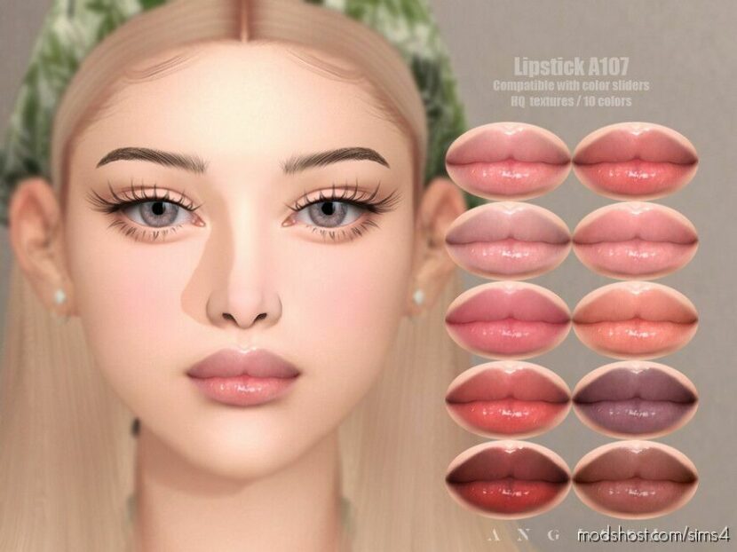 Lipstick A107 for Sims 4