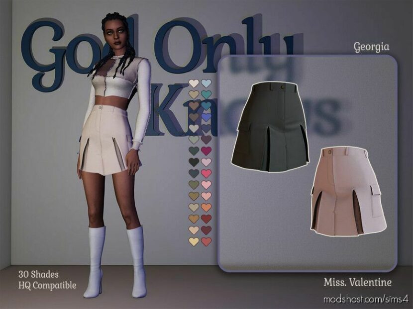 Sims 4 Everyday Clothes Mod: Georgia Skirt (Featured)
