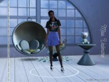 Sims 4 Everyday Clothes Mod: Georgia Skirt (Image #2)
