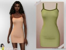 Oaklynn Strappy Dress for Sims 4