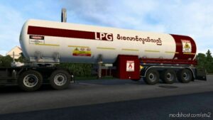 ETS2 Mod: LPG GAS Tank Skin For SCS GAS Tank Trailer (Image #2)