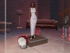 Sims 4 Dress Clothes Mod: LIV Dress (Image #2)