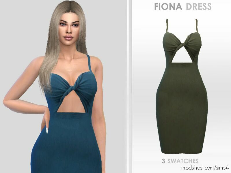 Sims 4 Adult Clothes Mod: Fiona Dress (Featured)