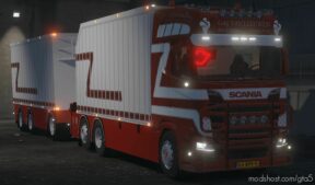 Scania R570 G&J Leeuwen BV [Steering Trailer] [Interior] for Grand Theft Auto V