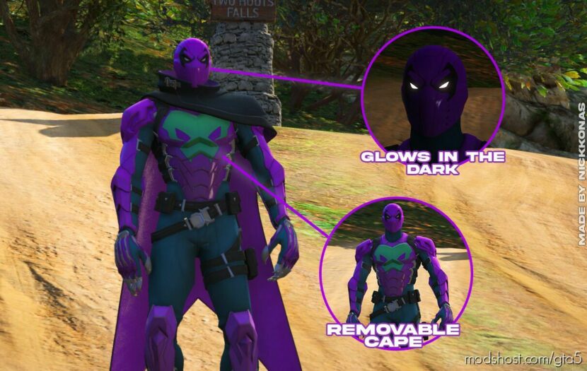 GTA 5 Player Mod: Marvel’s Prowler From Fortnite (Featured)