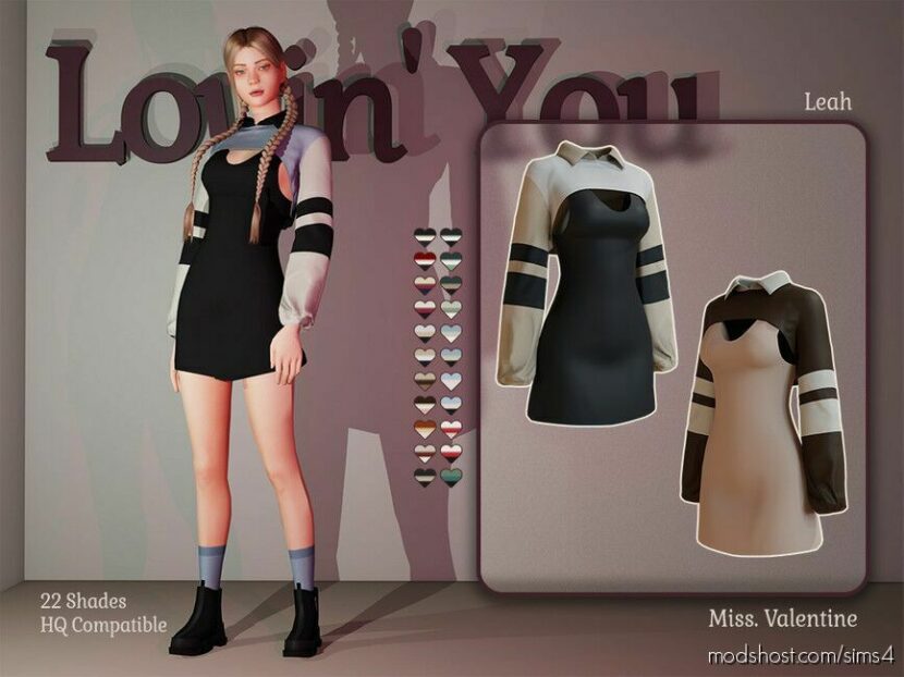 Sims 4 Adult Clothes Mod: Leah Dress (Featured)