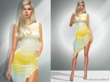 TIE Dyed Dress DO911 for Sims 4