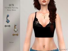 LUX V2 Belly Piercing for Sims 4