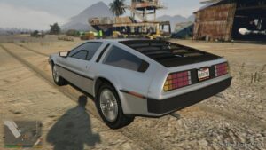 GTA 5 Vehicle Mod: Delorean DMC Add-On | Vehfuncs V V0.1 (Image #3)