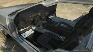 GTA 5 Vehicle Mod: Delorean DMC Add-On | Vehfuncs V V0.1 (Image #5)