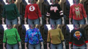 GTA 5 Player Mod: Improved Sweaters MP Female / MP Male V1.1 (Image #4)