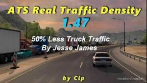 Real Traffic Density 50% Less Truck Traffic Add-On for American Truck Simulator