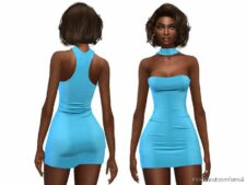 Sims 4 Everyday Clothes Mod: Scarlet Dress (Featured)