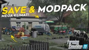 Mega Save & Modpack Kolonia for Farming Simulator 22