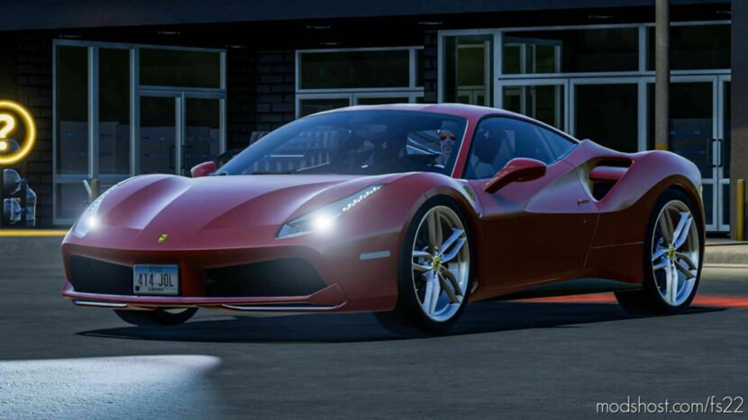 FS22 Car Mod: Ferrari 488 V1.2 (Featured)