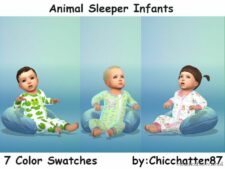 Animal Sleeper Infants for Sims 4