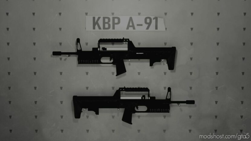 GTA 5 Weapon Mod: KBP A-91 Animated (Featured)