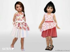 Toddler Puffy Dress for Sims 4