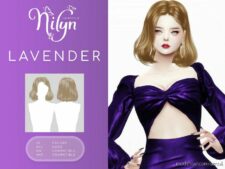 Lavender Hair – NEW Mesh for Sims 4
